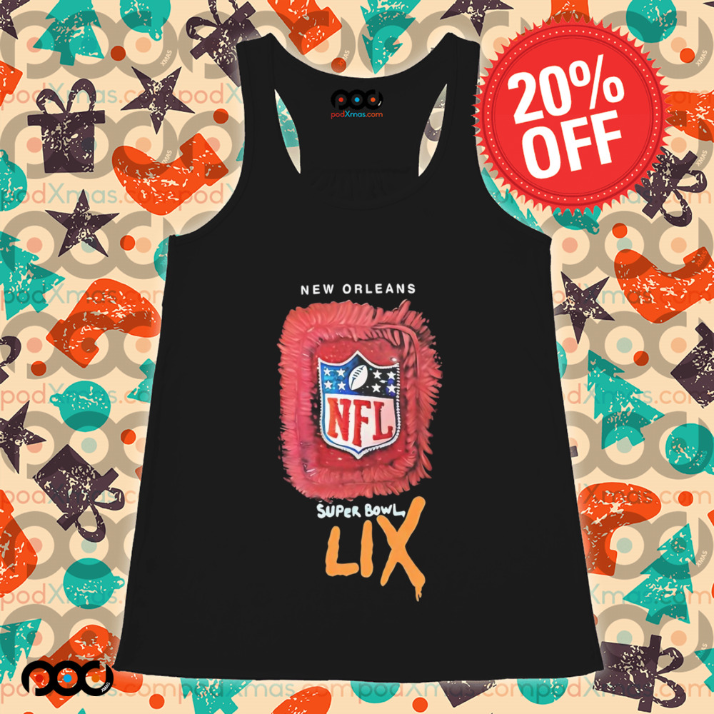 New Orleans Super Bowl LIX Jerk Art NFL logo shirt