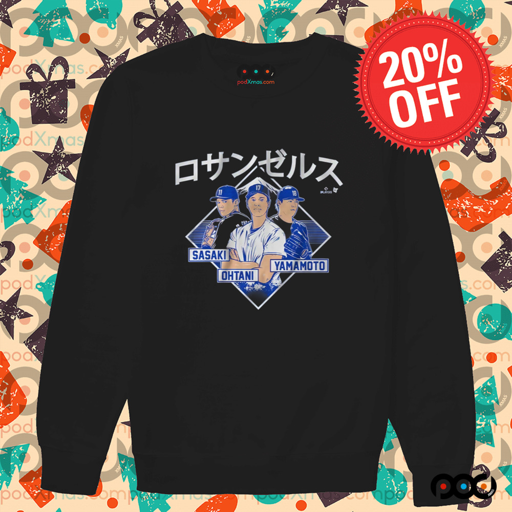 Ohtani, Sasaki, & Yamamoto Los Angeles Shirt - MLBPA Shirt