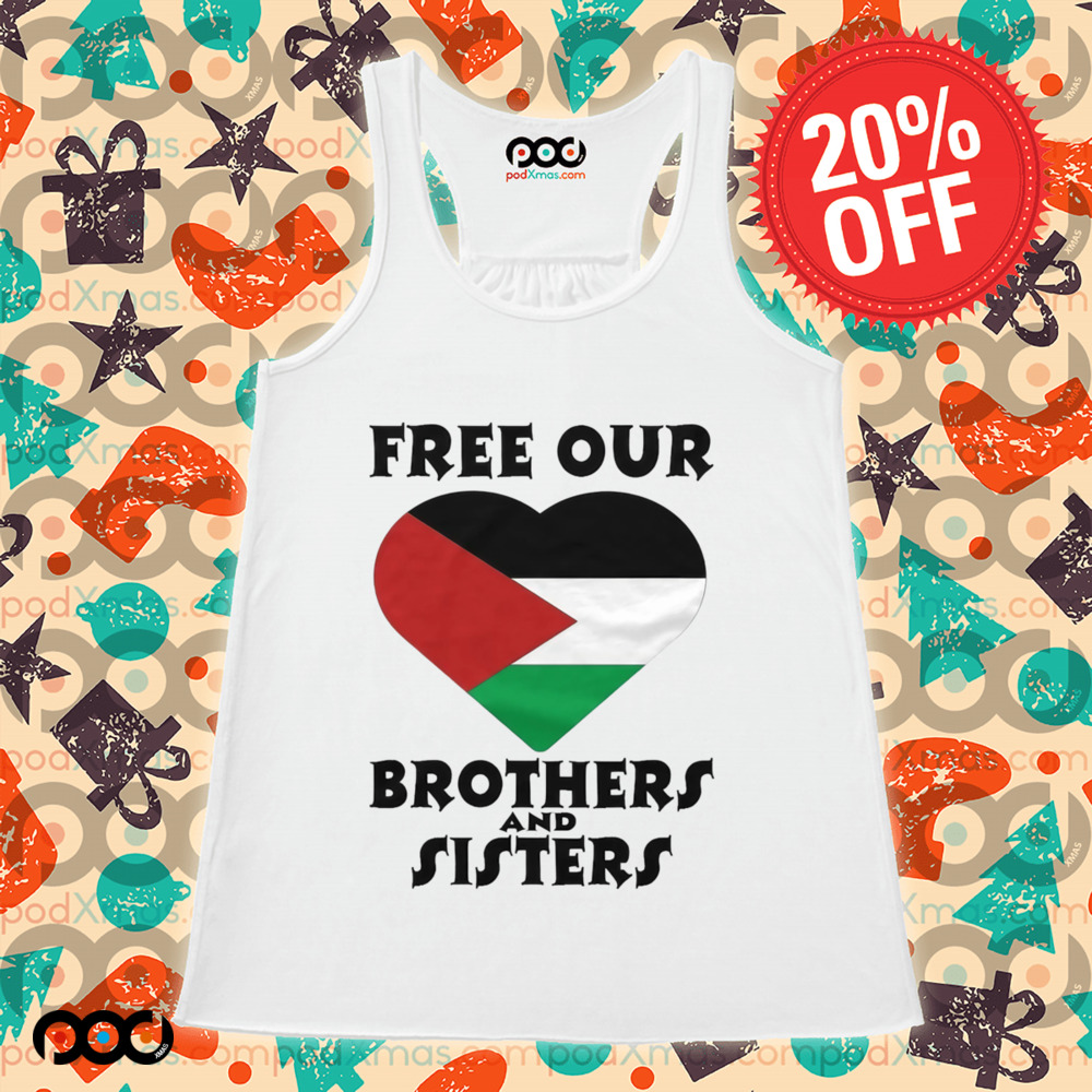Palestine Heart Free Our Brothers and Sisters Shirt
