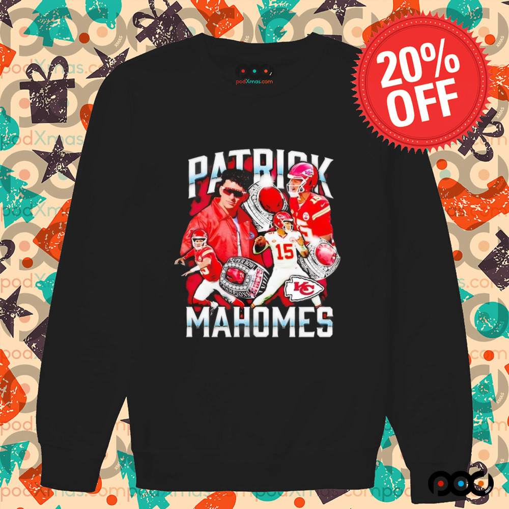 Patrick Mahomes notorious player Kansas City Chiefs super bowl champions shirt