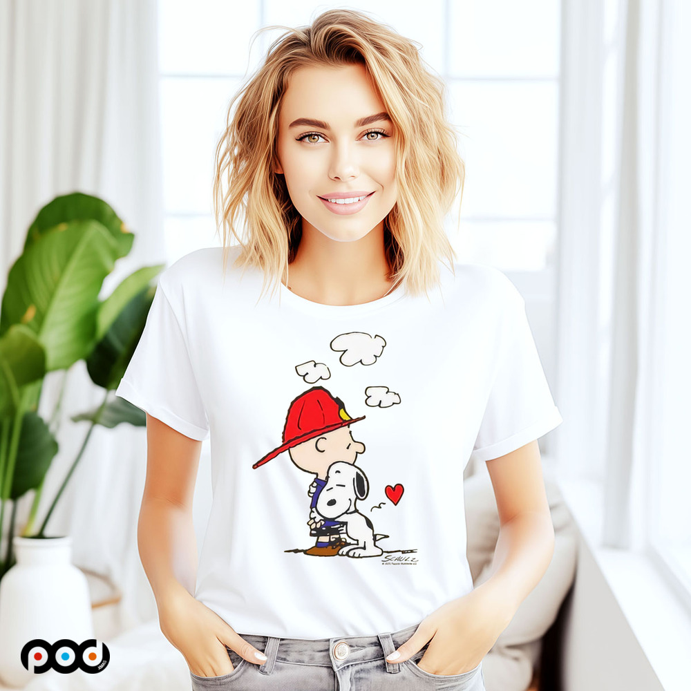 Peanuts Charity Wildfire Hug shirt