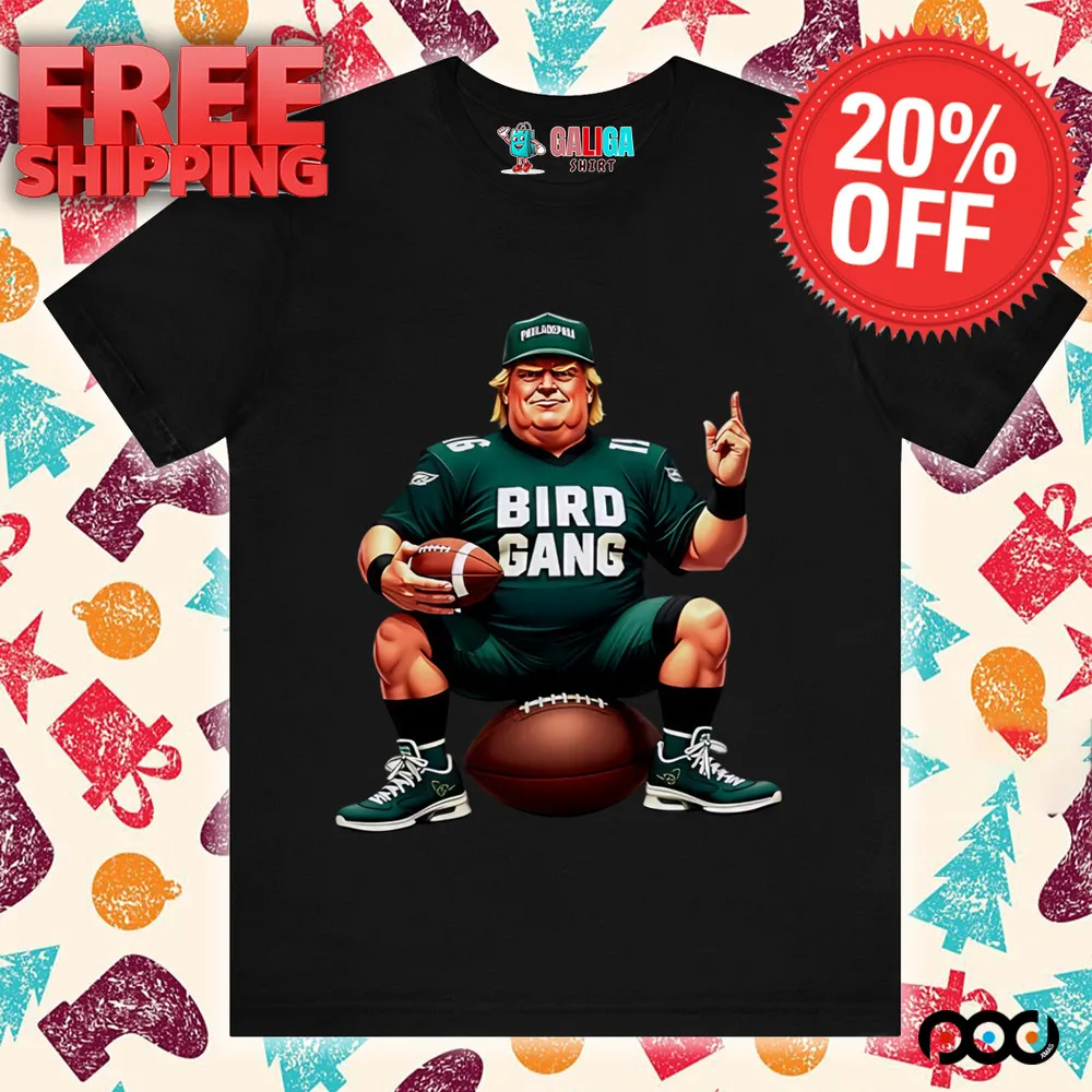 Philadelphia Eagles Bird Gang Trump caricature 2025 shirt