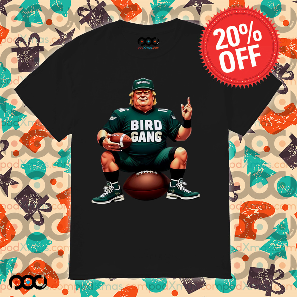 Philadelphia Eagles Bird Gang Trump caricature 2025 shirt