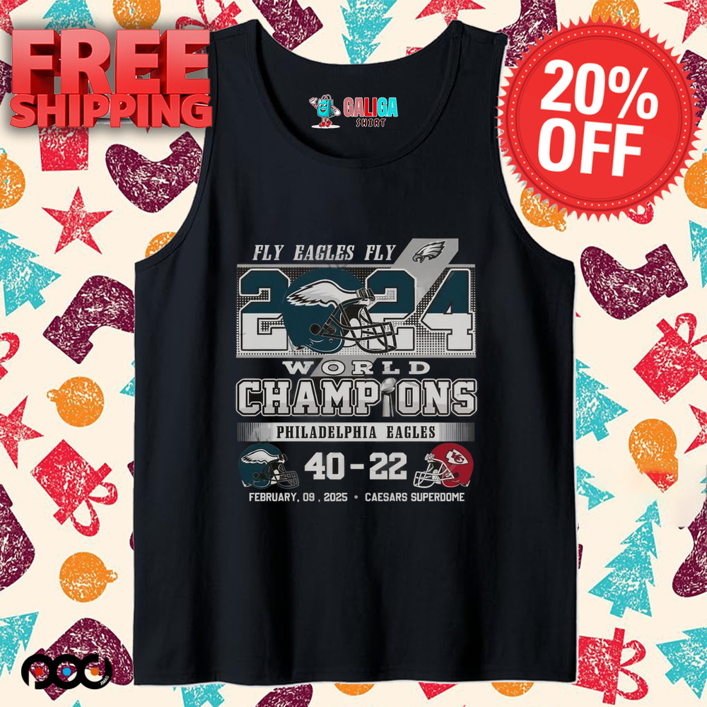 Philadelphia Eagles Hot Fly Eagles Fly' 2024 World Champions Shirt