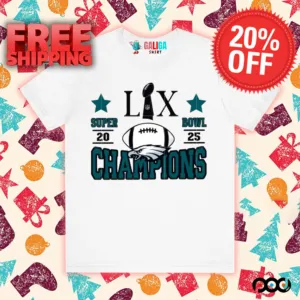 Philadelphia Eagles LIX Super Bowl 2025 Chapions Football