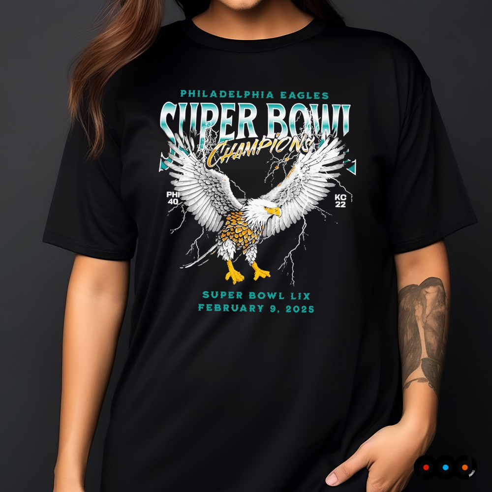 Philadelphia Eagles Phi 40 KC 22 score Super Bowl Champions shirt
