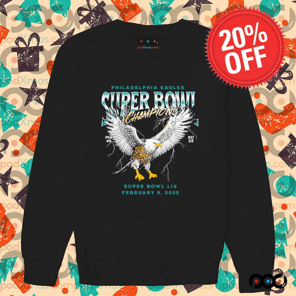 Philadelphia Eagles Phi 40 KC 22 score Super Bowl Champions shirt