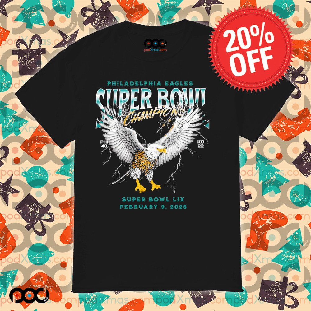 Philadelphia Eagles Phi 40 KC 22 score Super Bowl Champions shirt