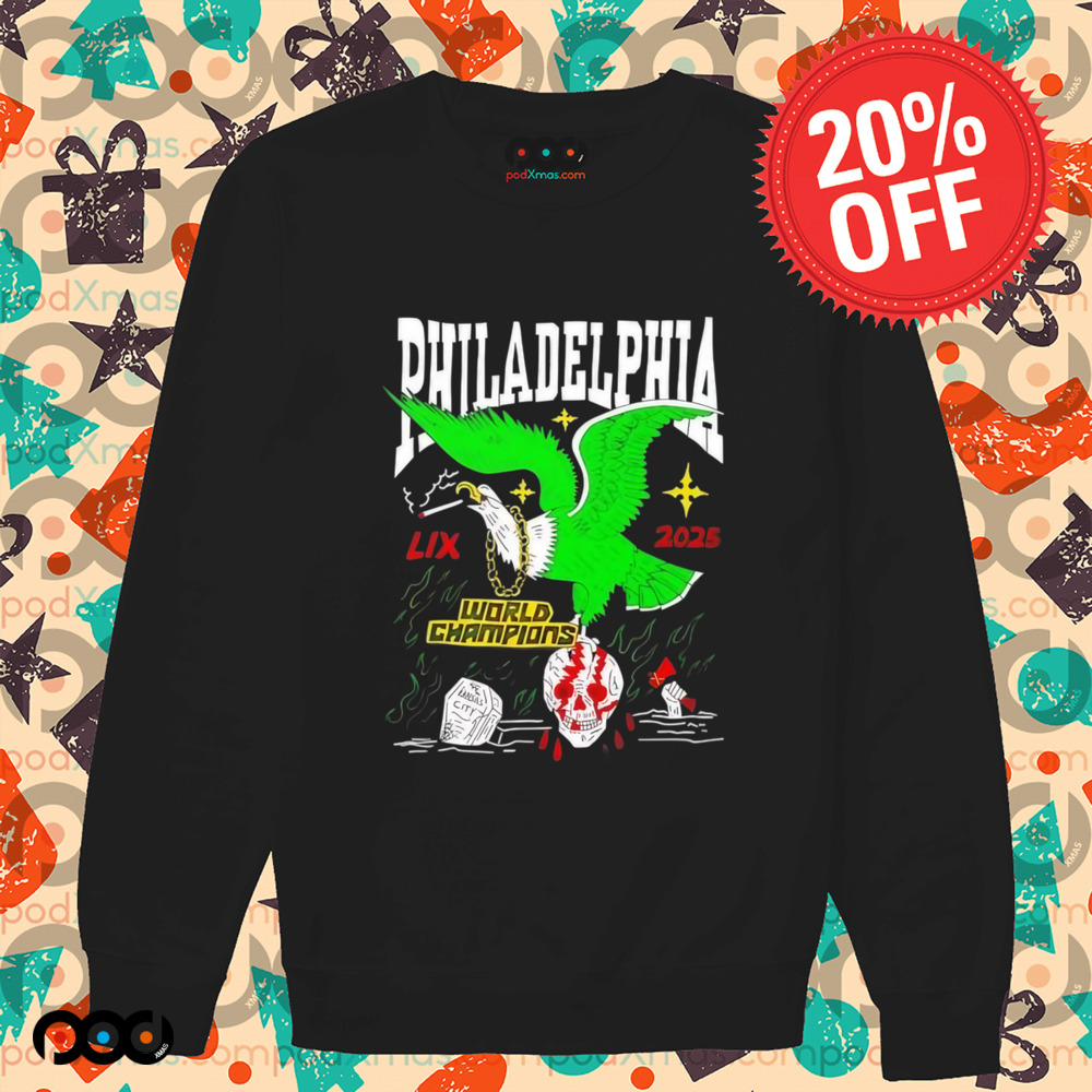 Philadelphia Eagles Super Bowl world champions Lix 2025 rip Kansas City Shirt