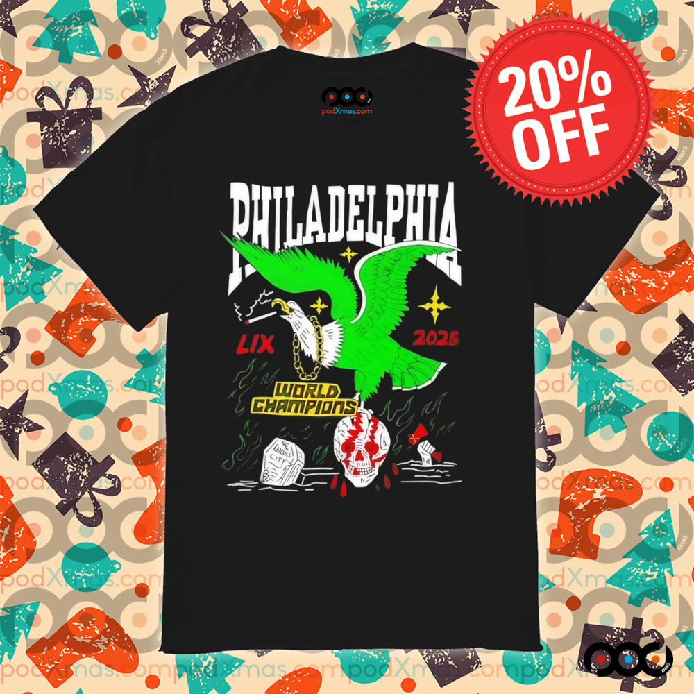 Philadelphia Eagles Super Bowl world champions Lix 2025 rip Kansas City Shirt