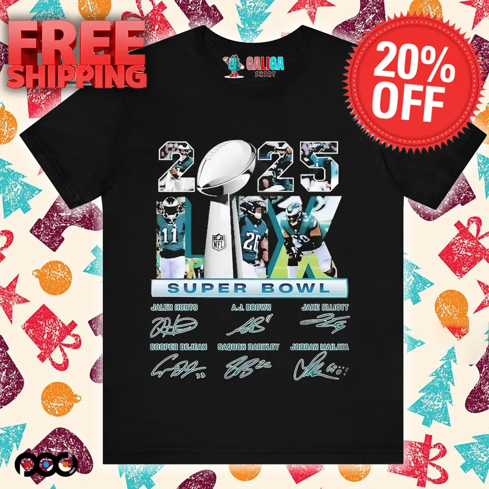 Philadelphia Super Bowl Lix Championship Signature 2025 Shirt