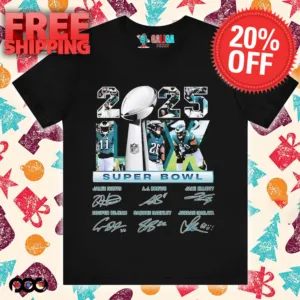 Philadelphia Super Bowl Lix Championship Signature 2025 Shirt