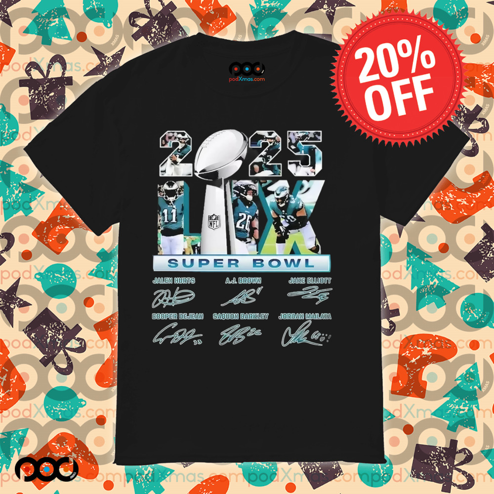 Philadelphia Super Bowl Lix Championship Signature 2025 Shirt