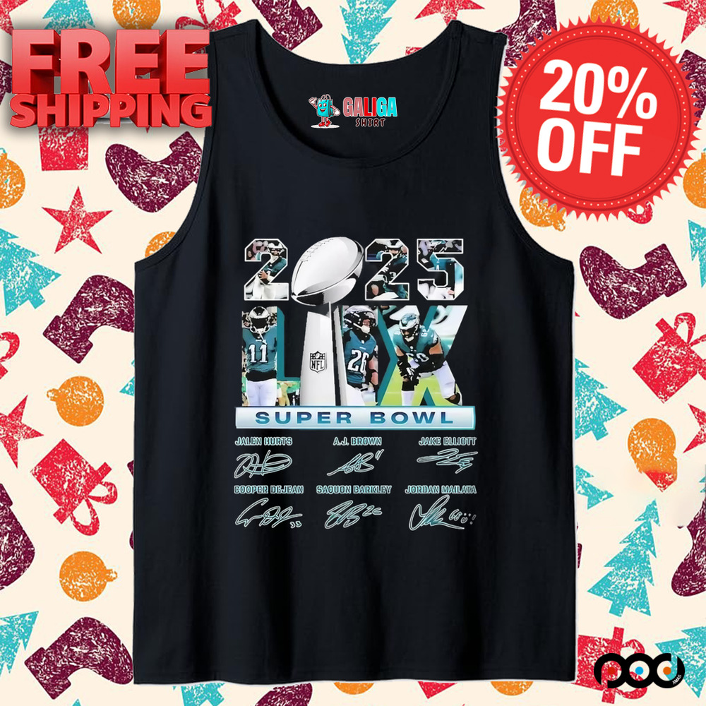 Philadelphia Super Bowl Lix Championship Signature 2025 Shirt