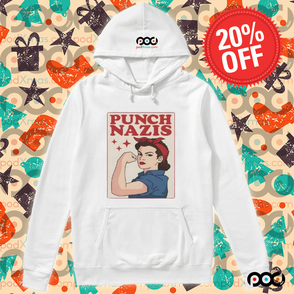 Punch Nazis Strong Girls Shirt