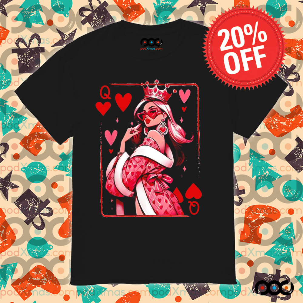 Queen Of Hearts Cute Feminist Playing Card Design shirt 6 Queen Of Hearts Cute Feminist Playing Card Design shirt