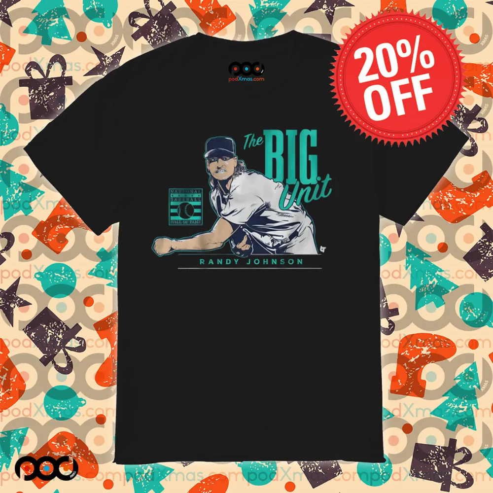 Randy Johnson The Big Unit Seattle Mariners caricature shirt
