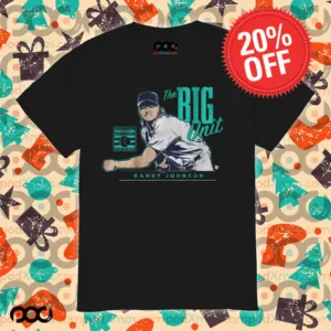 Randy Johnson The Big Unit Seattle Mariners caricature shirt