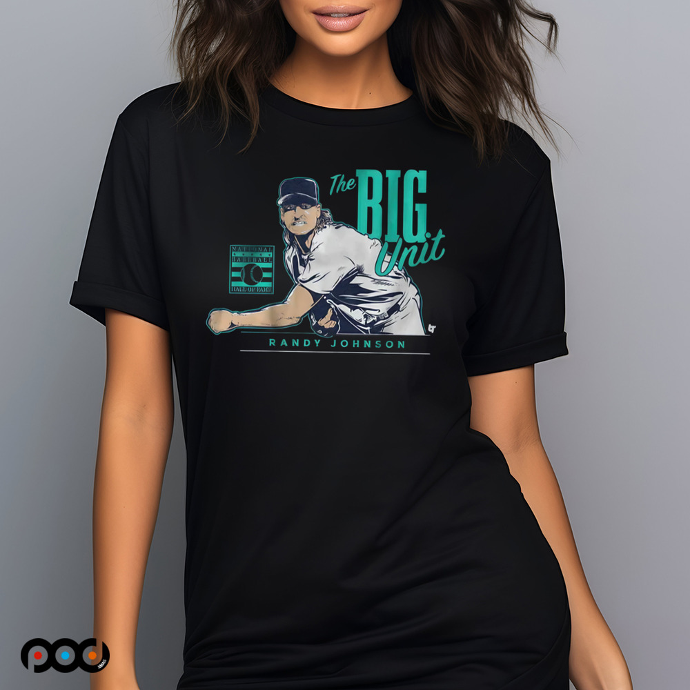 Randy Johnson The Big Unit Seattle Mariners caricature shirt