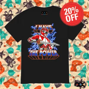 Red Ranger Mighty Morphin Power Rangers X He-Man Masters of the Universe I have the power shirt