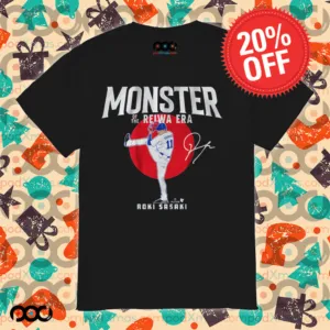 Roki Sasaki Monster of the Reiwa Era Signature Shirt