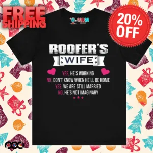 Roofer Wife Heart Shirt