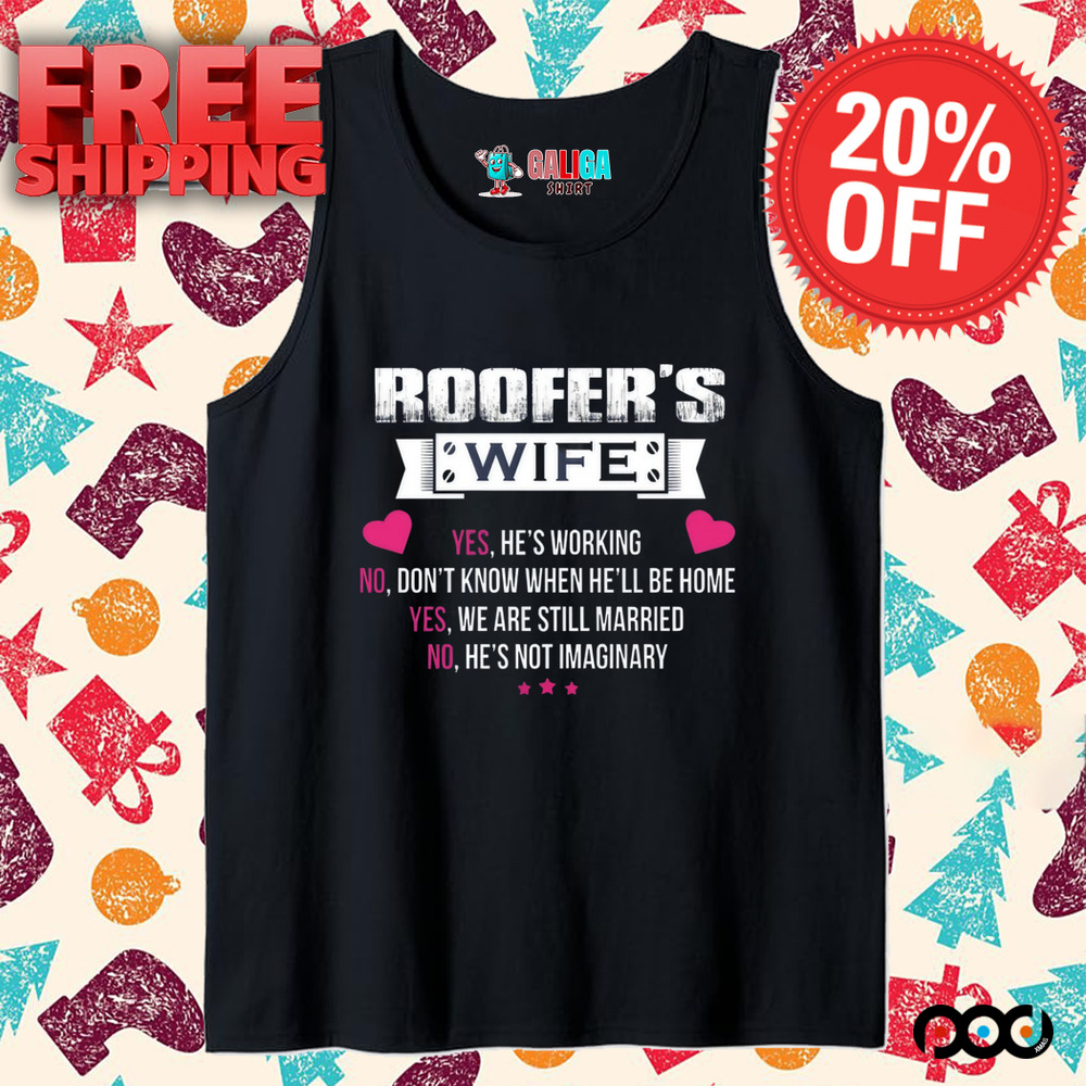 Roofer Wife Heart Shirt