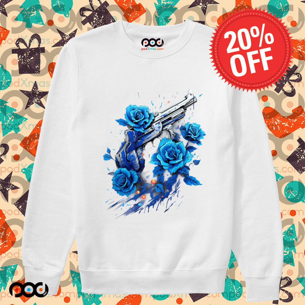 Rose blue with gun shirt