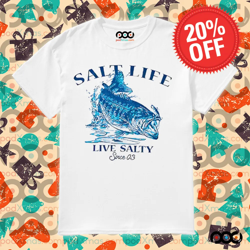 Salt Life Salty Bass Since 03 Shirt