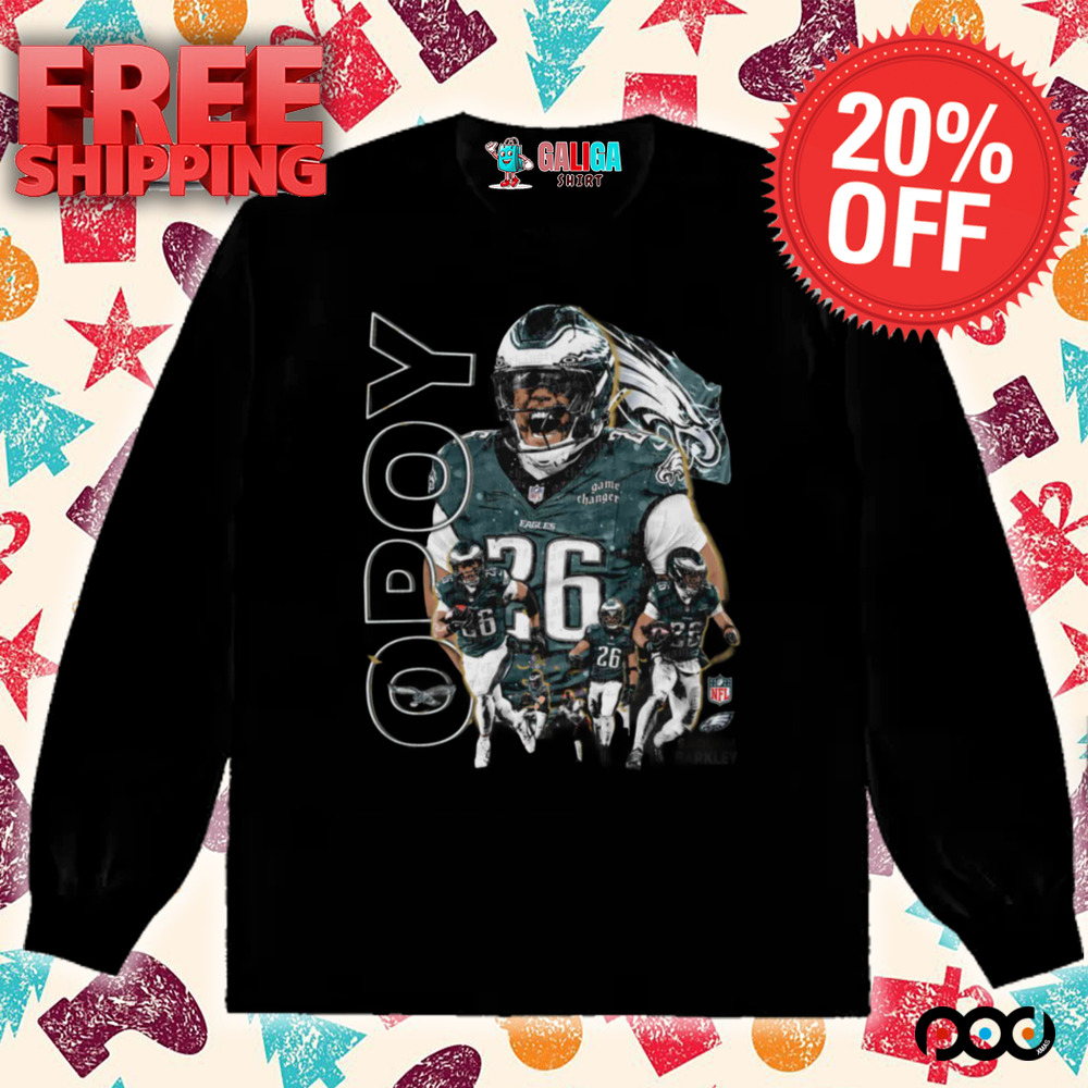 Saquon Barkley - OPOY RB Philadelphia Eagles 2024 AP NLP Shirt