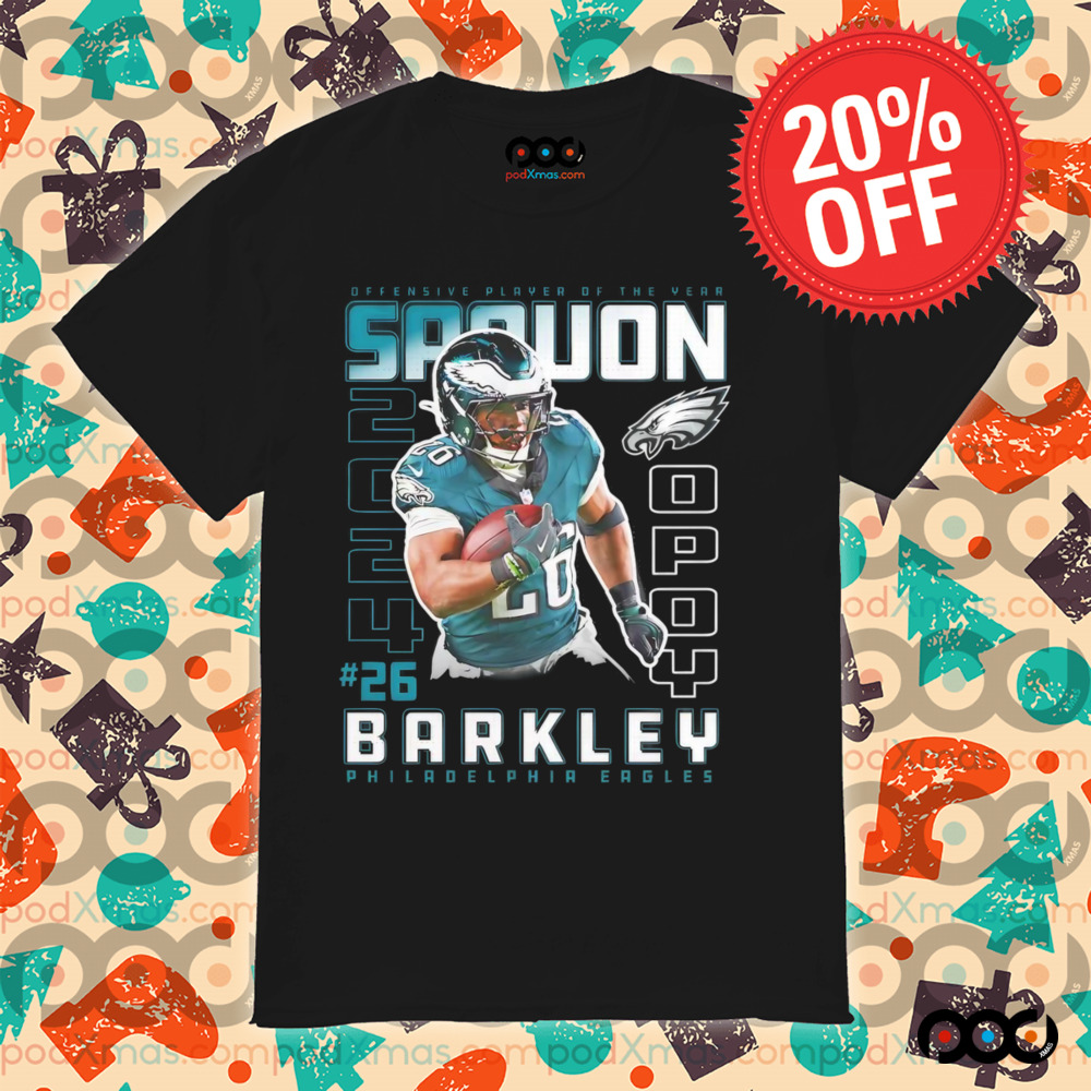 Saquon Barkley Philadelphia Eagles 2024 Offensive Player of the Year shirt
