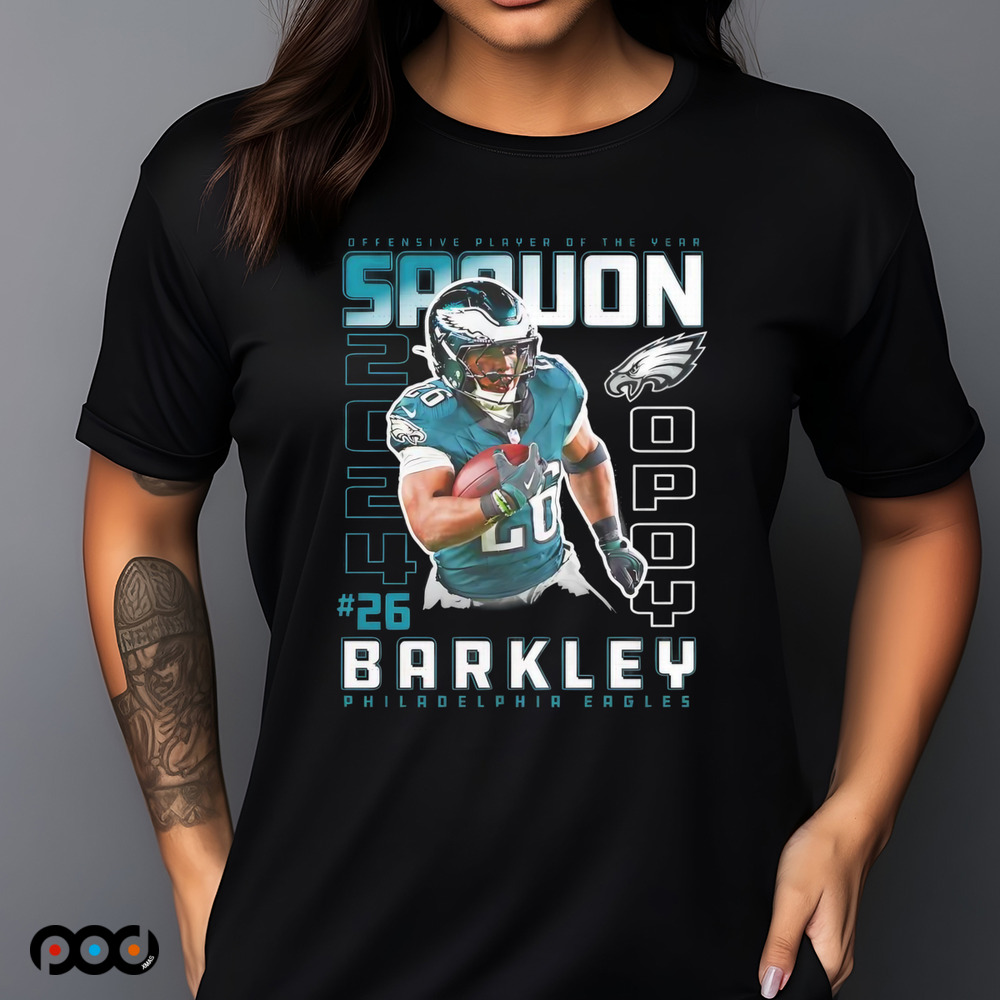 Saquon Barkley Philadelphia Eagles 2024 Offensive Player of the Year shirt
