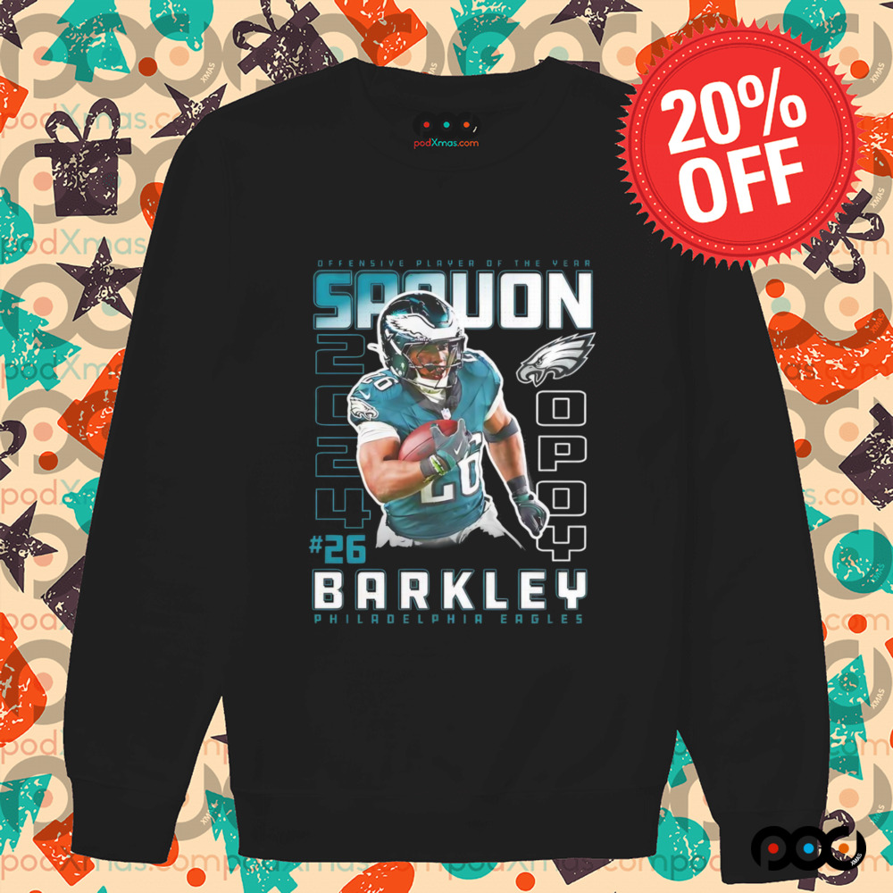 Saquon Barkley Philadelphia Eagles 2024 Offensive Player of the Year shirt
