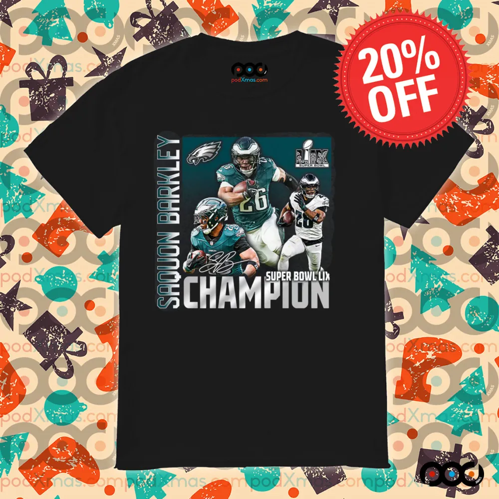 Saquon Barkley Philadelphia Eagles Super Bowl LIX Champions Shirt