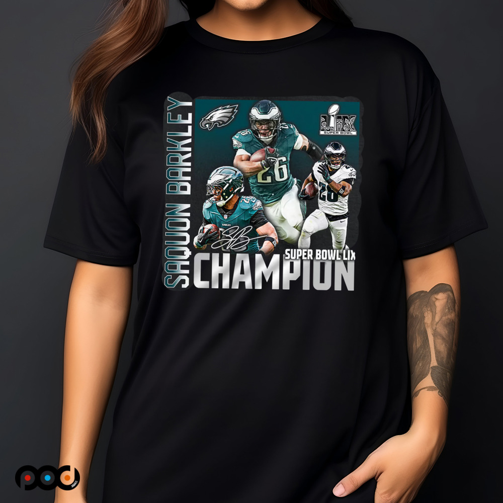 Saquon Barkley Philadelphia Eagles Super Bowl LIX Champions Shirt