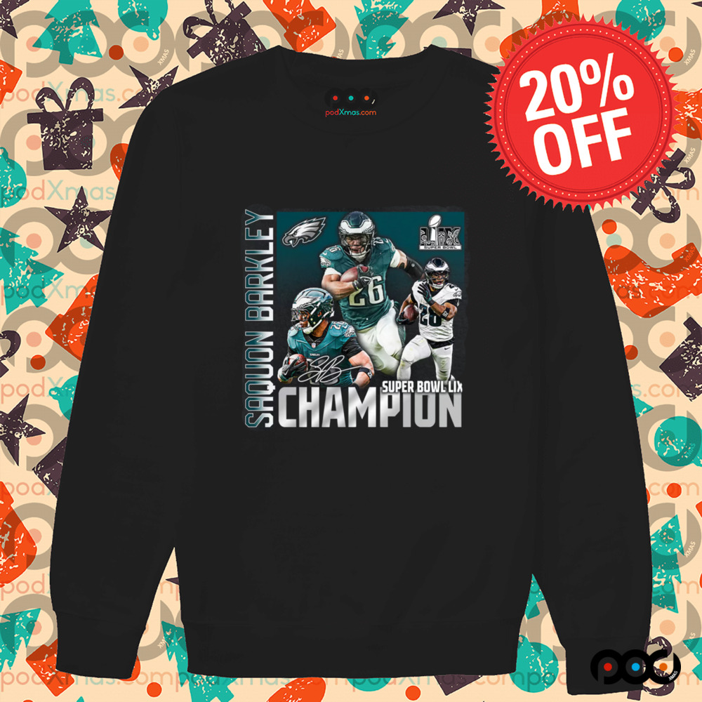 Saquon Barkley Philadelphia Eagles Super Bowl LIX Champions Shirt