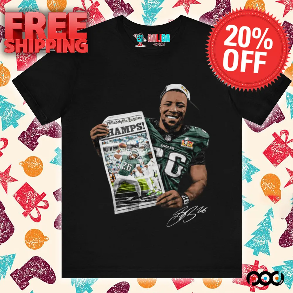 Saquon Barkley SB Philadelphia Eagles MVP NFL Signature shirt