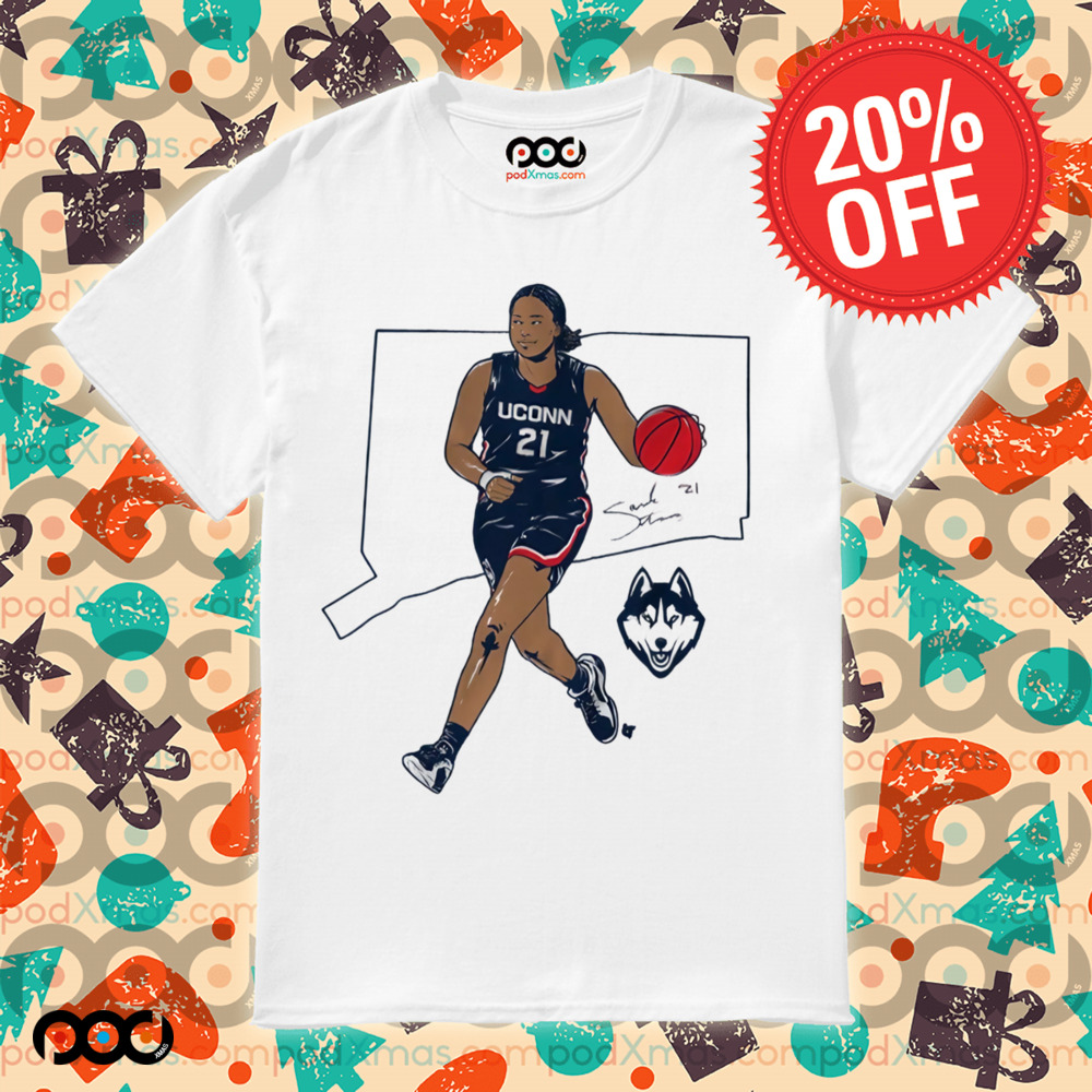 Sarah Strong State Star UConn Huskies signature shirt