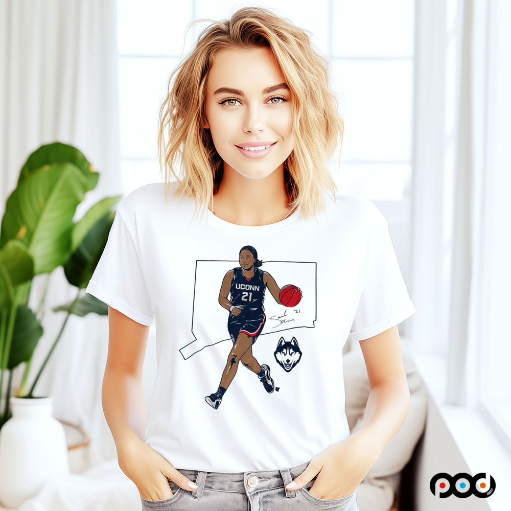 Sarah Strong State Star UConn Huskies signature shirt