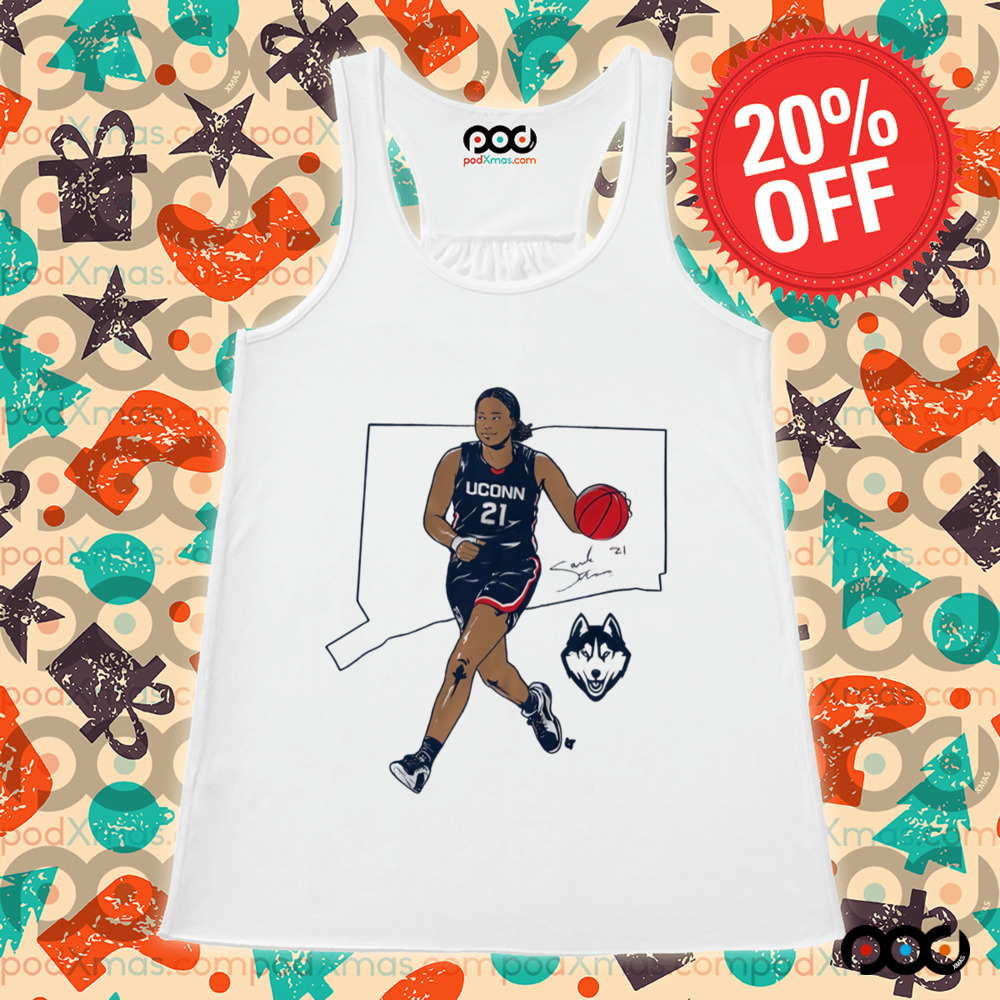 Sarah Strong State Star UConn Huskies signature shirt
