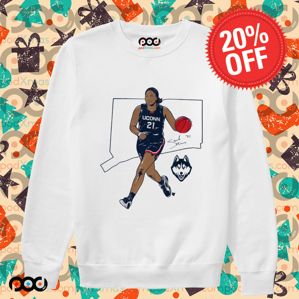 Sarah Strong State Star UConn Huskies signature shirt