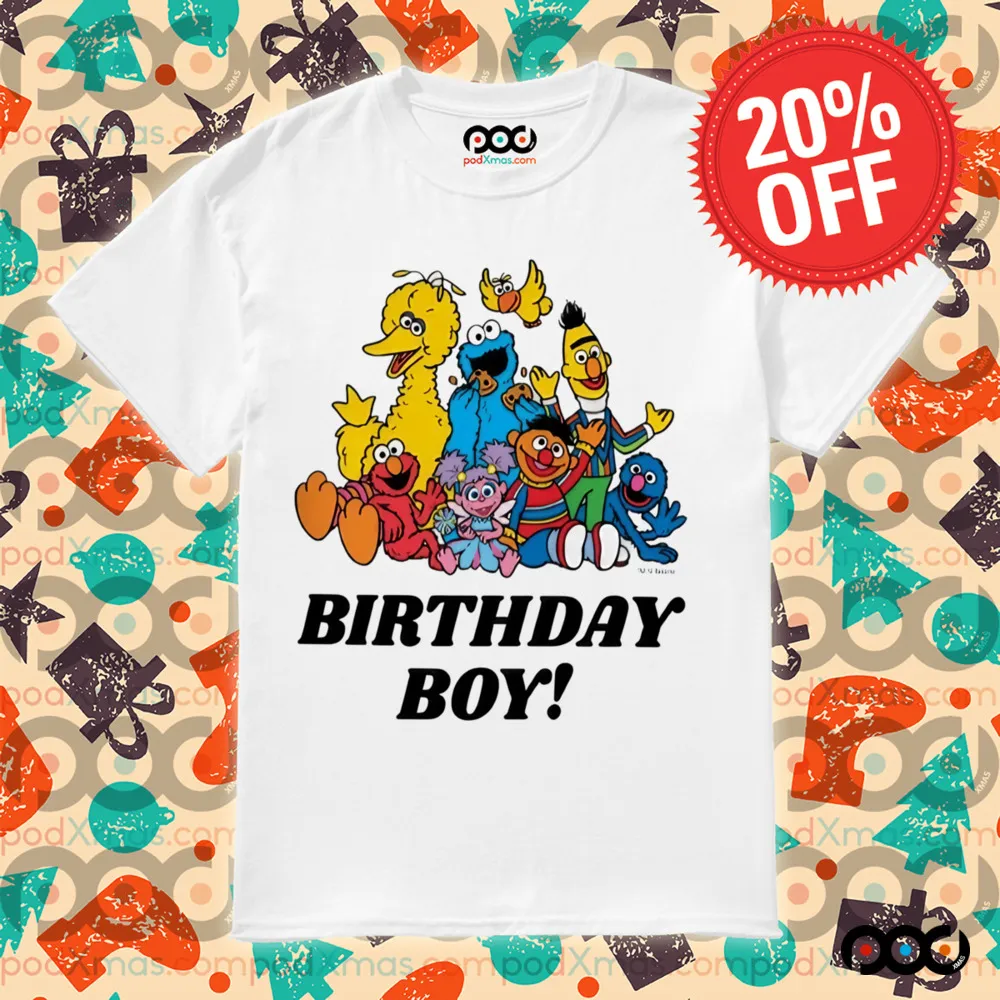 Sesame Street Happy Birthday Boy Shirt