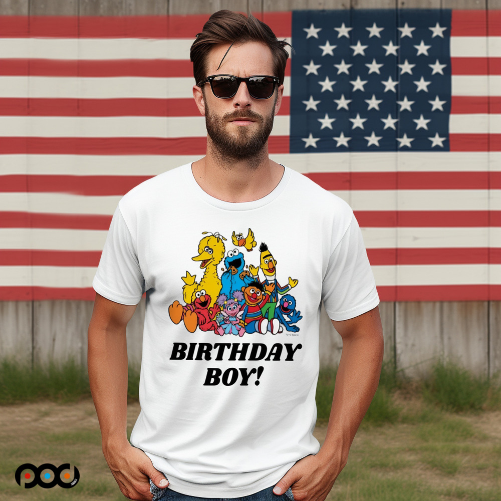 Sesame Street Happy Birthday Boy Shirt