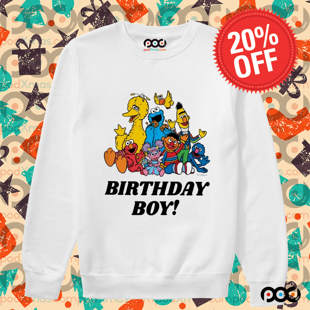 Sesame Street Happy Birthday Boy Shirt