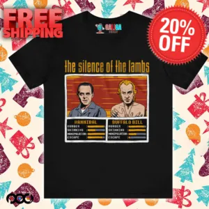 Silence of The Lambs Movie Hannibal Lecter VS Buffalo Bill Shirt
