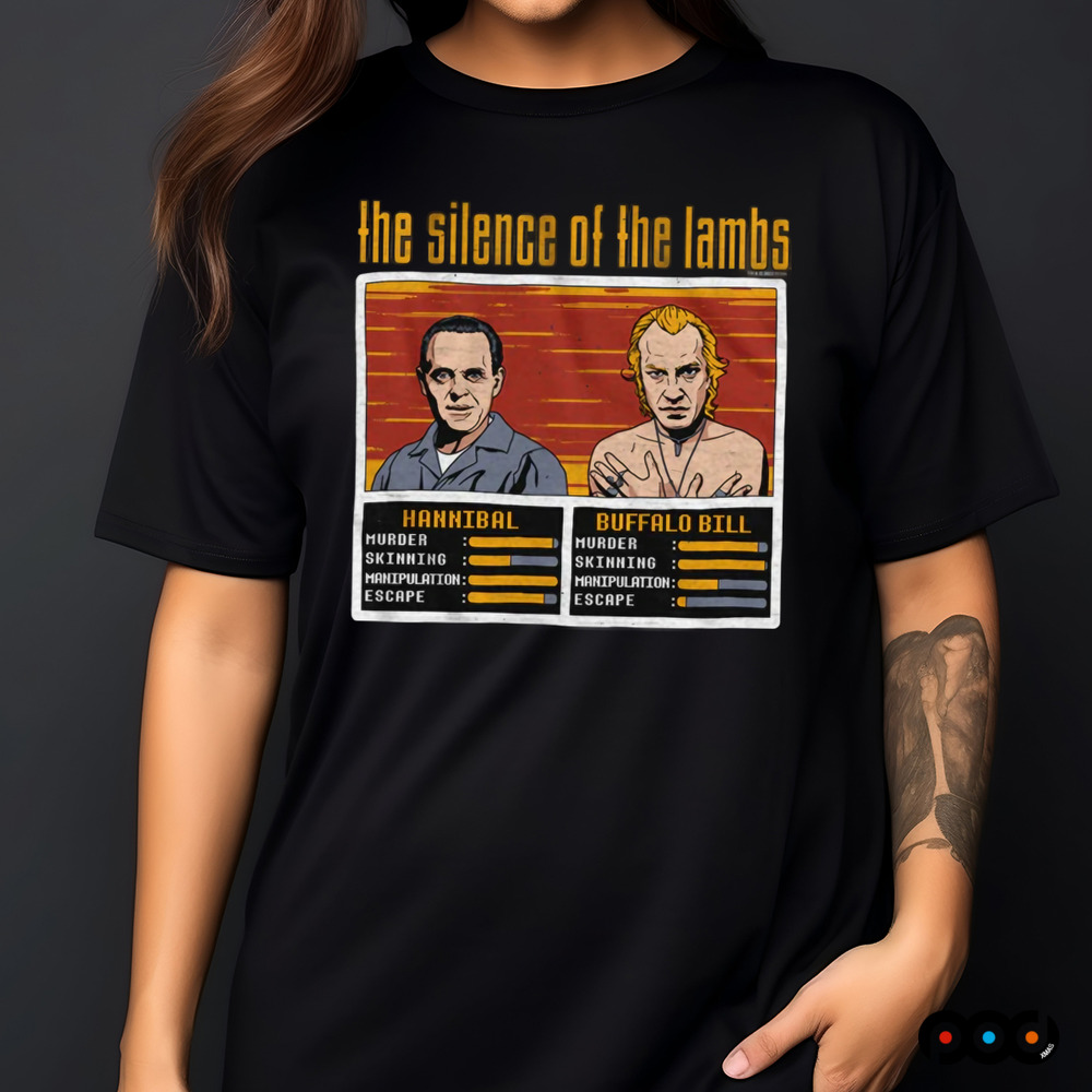 Silence of The Lambs Movie Hannibal Lecter VS Buffalo Bill Shirt