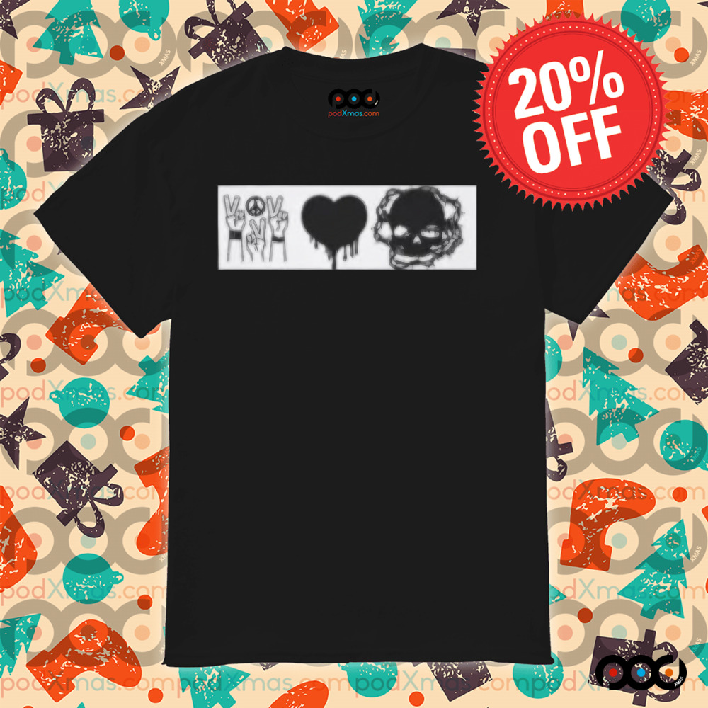 Skull Peace Love Death Match Shirt