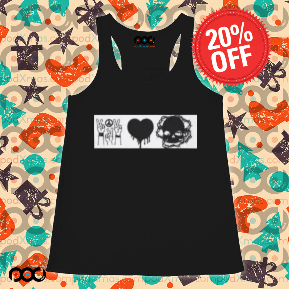Skull Peace Love Death Match Shirt
