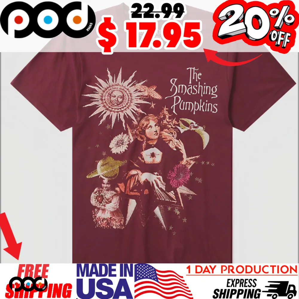 Smashing Pumpkins Infinite Sadness World Tour Girls Sun Art Shirt