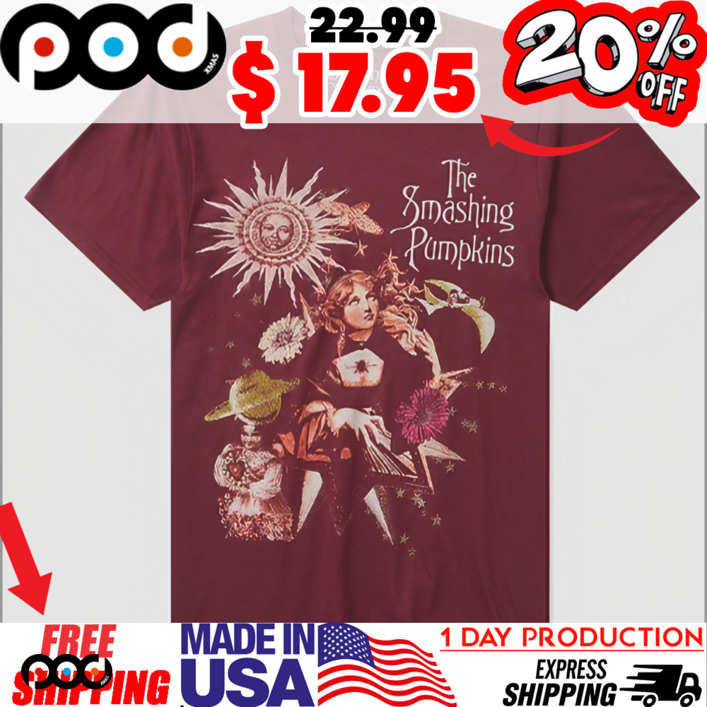 Smashing Pumpkins Infinite Sadness World Tour Girls Sun Art Shirt